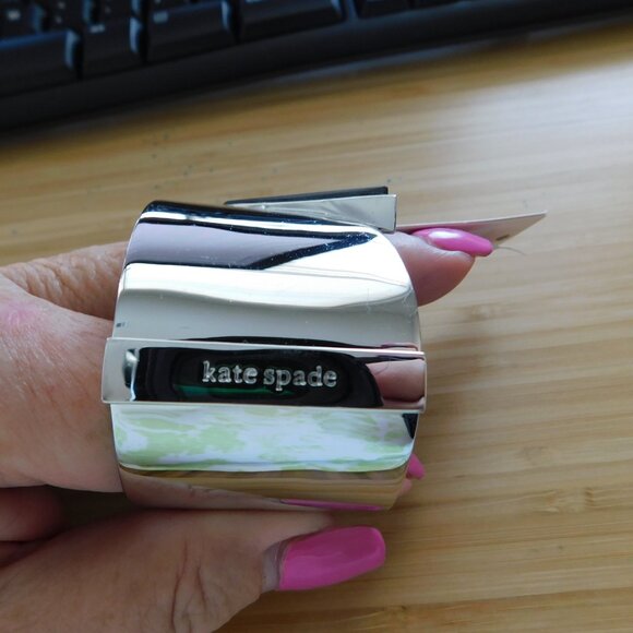 KATE SPADE BRACELET ICON METALLIC CUFF BANGLE BRACELET RETAIL $219.99 NWT - Picture 5 of 5